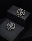 Silver Plated Snake Design Stud Earring