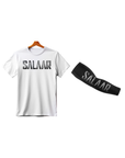 Salaar Combo Eco White T-Shirt and Arm Sleeve